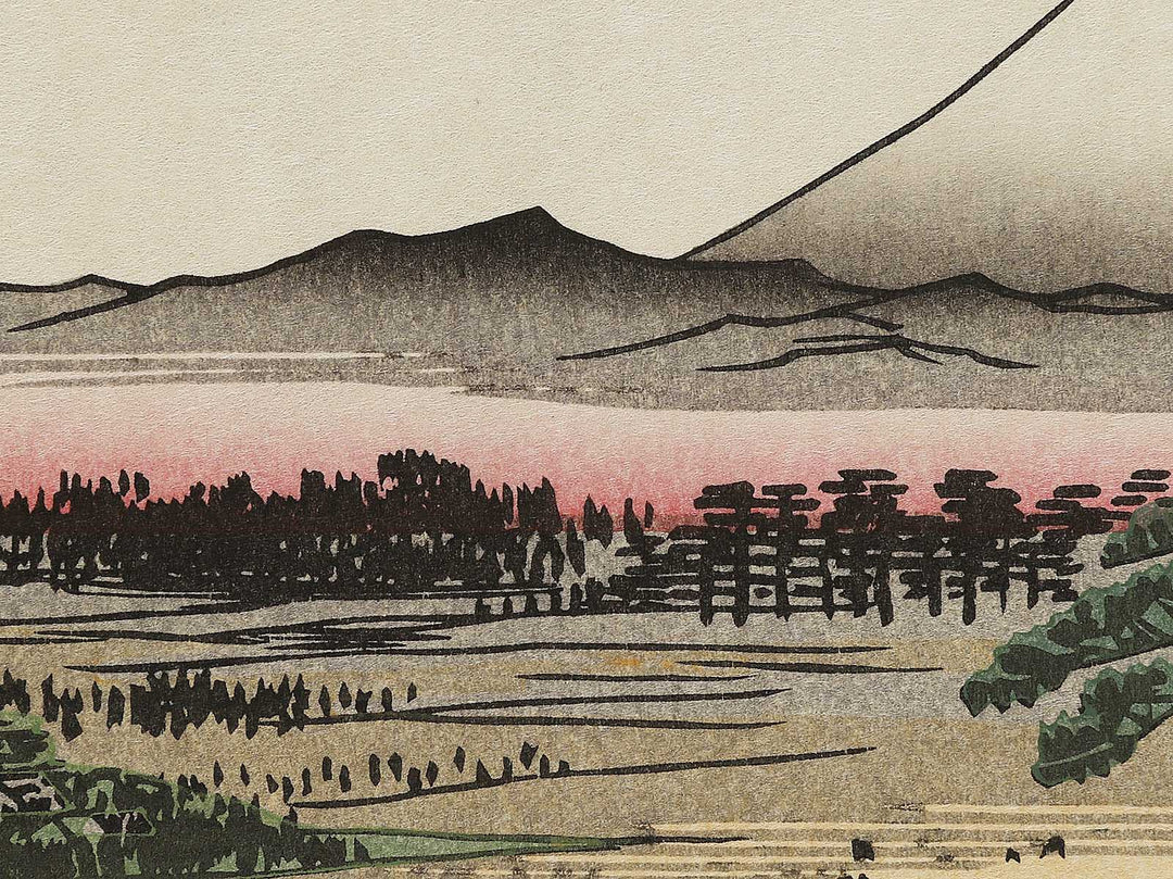 Grandfather's Teahouse, Meguro from the series One Hundred Famous Views of Edo by Utagawa Hiroshige, (Large print size) / BJ337-008