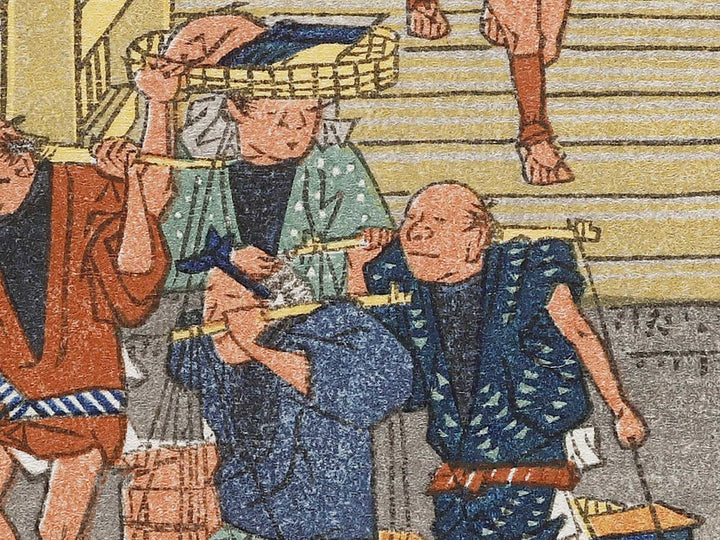 The bridge of Japan from the series The Fifty-three Stations of the Tokaido by Utagawa Hiroshige, (Very small size) / BJ335-930