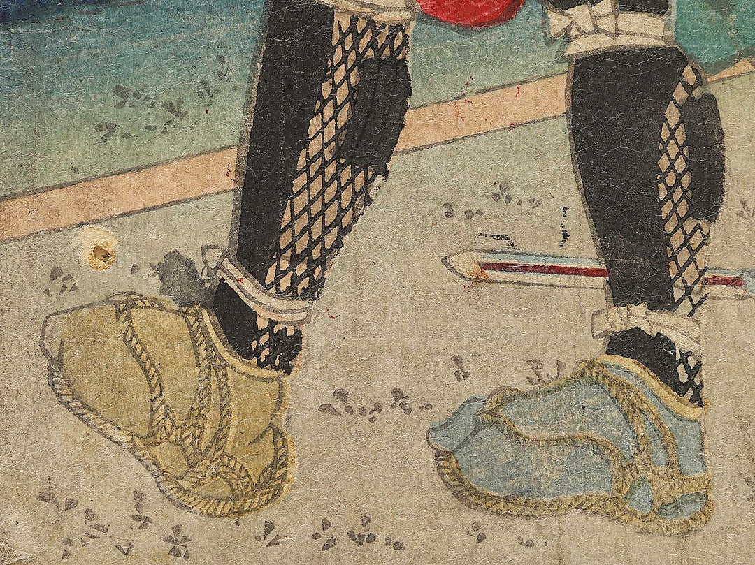 Shioren tajimanokami Masataka Sato toranosuke Masakiyo from the series Buyu kumiuchi zukushi by Utagawa Yoshikazu / BJ327-628