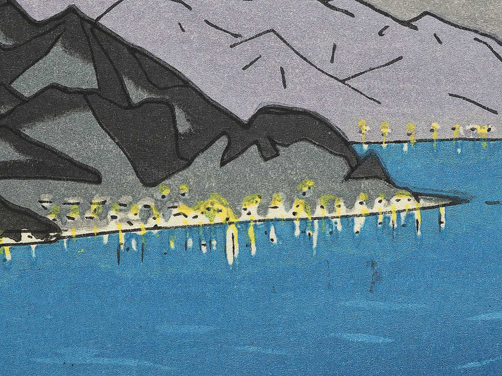NIhondaira no Fuji yakei by Okada Koichi, (Large print size) / BJ348-089