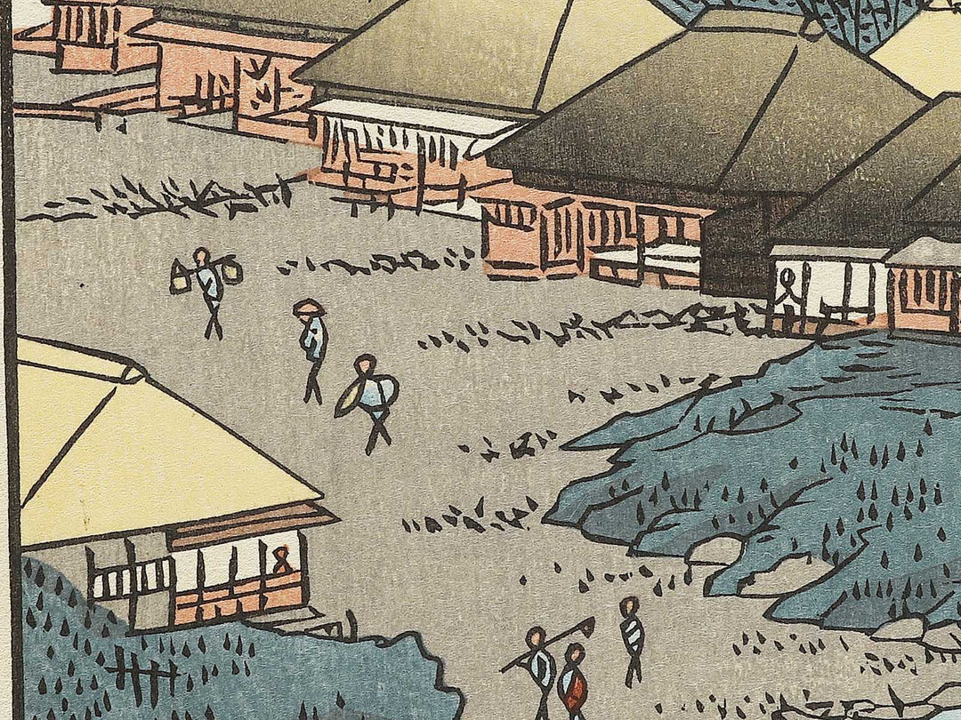 Daijingu Shrine in Kashima from the series Famous Views of the Sixty-odd Provinces by Utagawa Hiroshige, (Large print size) / BJ333-984