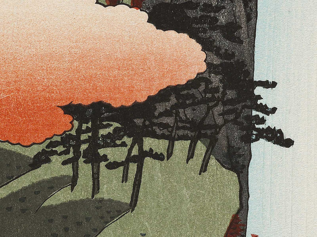 Yoro Waterfall  from the series Famous Views of the Sixty-odd Provinces by Utagawa Hiroshige, (Large print size) / BJ324-758