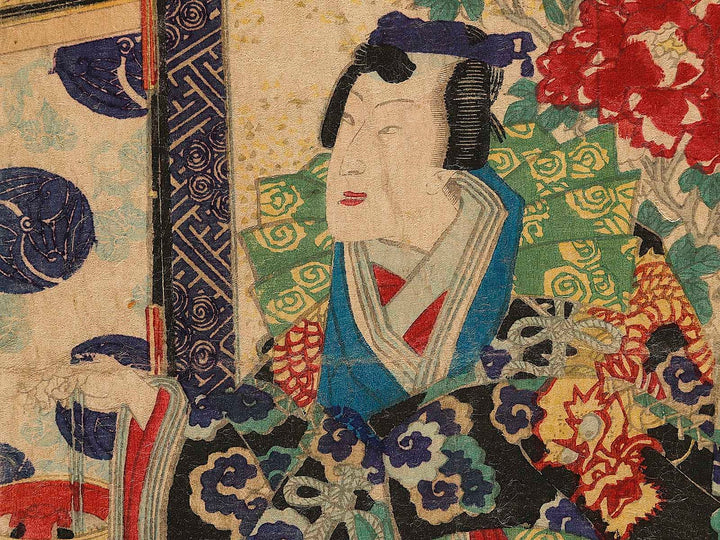 Ume  from the series Genji shochikubai no uchi by Utagawa Kunisada II / BJ341-355