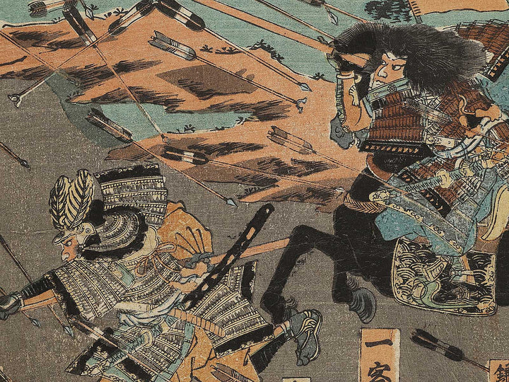 Gosannen no eki kanezawasaku no tatakai by Ikkyakusai Naomasa  / BJ325-276