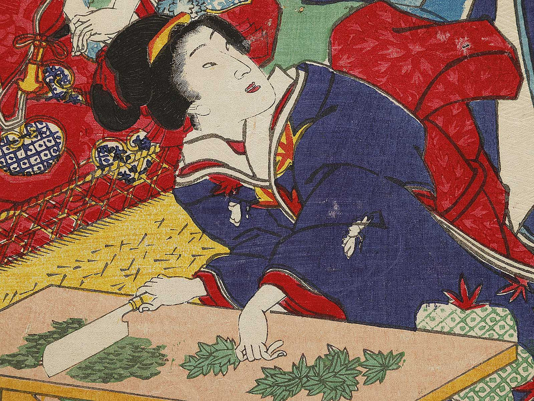 Genji kaiko yashinaigusa by Utagawa Fusatane / BJ334-908