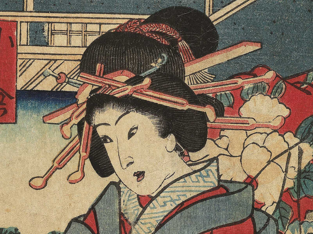 Kannazuki from the series Kagai junikagetsu no uchi by Utagawa Kunisada II / BJ344-288