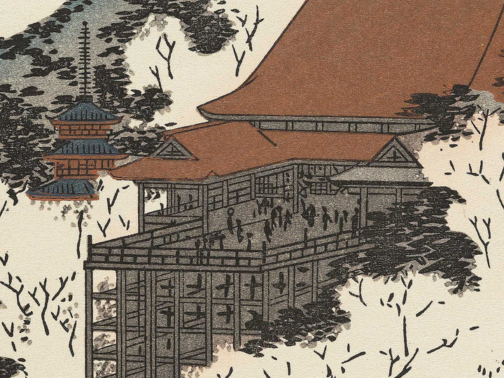 Kiyomizu from the series Kyoto meisho no uchi by Utagawa Hiroshige, (Medium print size) / BJ341-719