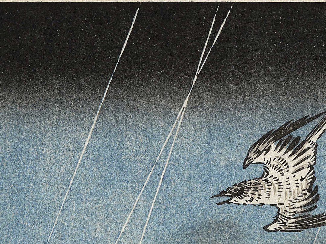 Komagata Hall and Azuma Bridge from the series One Hundred Famous Views of Edo by Utagawa Hiroshige, (Large print size) / BJ336-854