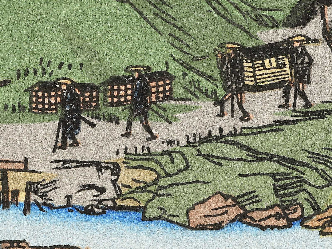 Ochiai from the series The Sixty-nine Stations of the Kiso Kaido by Utagawa Hiroshige, (Small print size) / BJ340-333