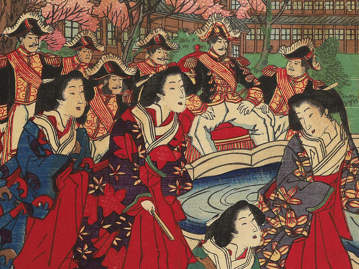 Ueno kouen hakurankaijo bijutsukan shoujou funsuiki no zu by Kobayashi Toshimitsu (Oju Toshimitsu) / BJ354-053