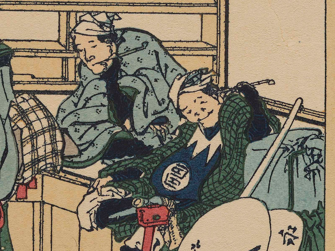 Yoshida on the Tokaido Road from the series Thirty-six Views of Mount Fuji by Katsushika Hokusai, (Medium print size) / BJ283-087