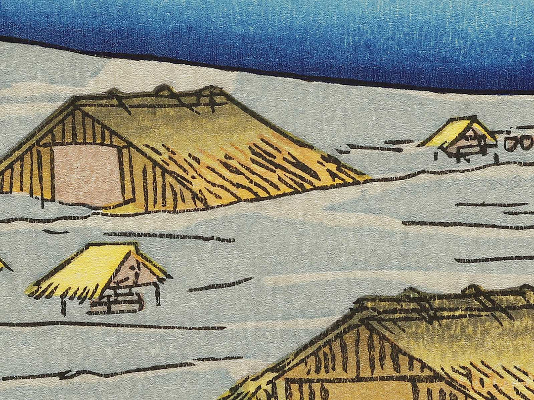 Mount Takazuno, Salt Beach from the series Famous Views of the Sixty-odd Provinces by Utagawa Hiroshige, (Large print size) / BJ334-236