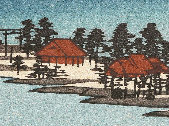 Amanohashidate in Kyoto Prefecture, from the series Honcho meisho by Utagawa Hiroshige, (Large print size) / BJ323-365