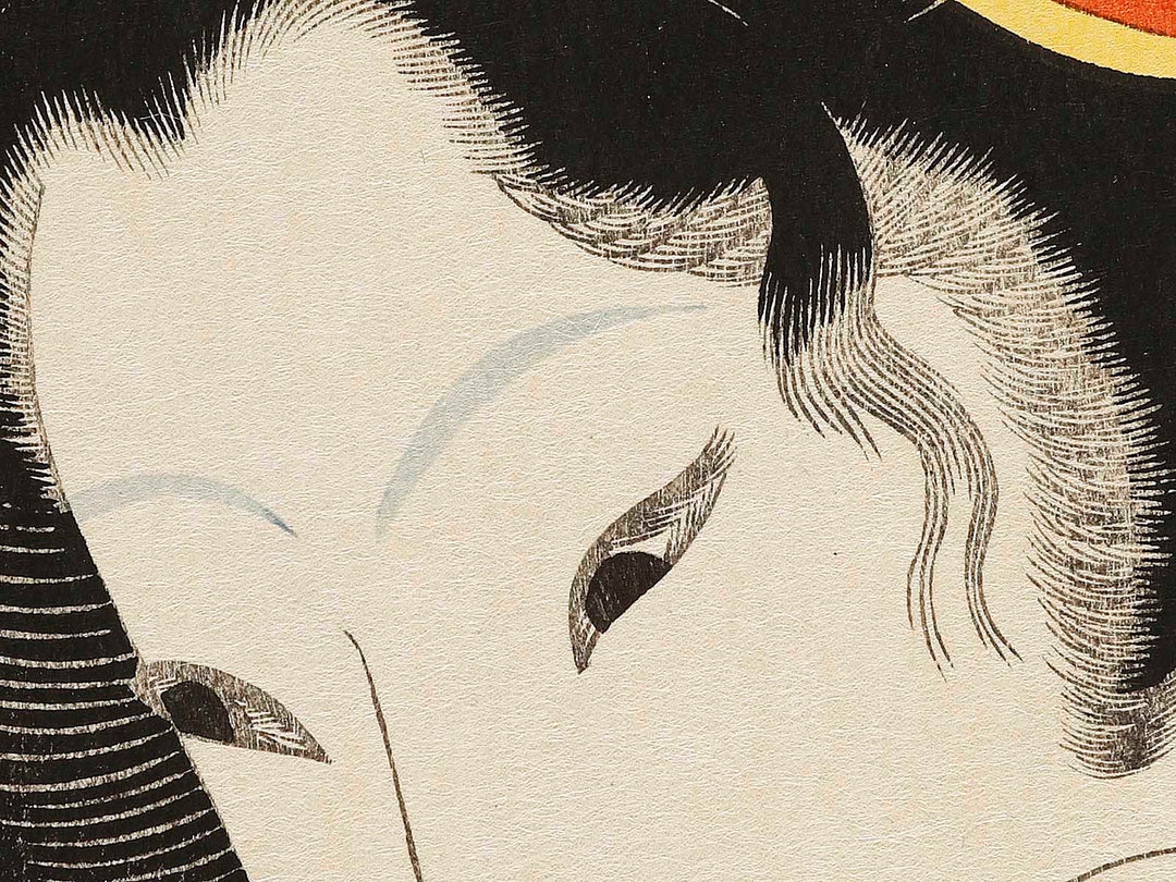 Hiiki wo tanoshimi ni miru te from the series Ukiyo shijuhatte by Keisai Eisen, (Large print size) / BJ318-976