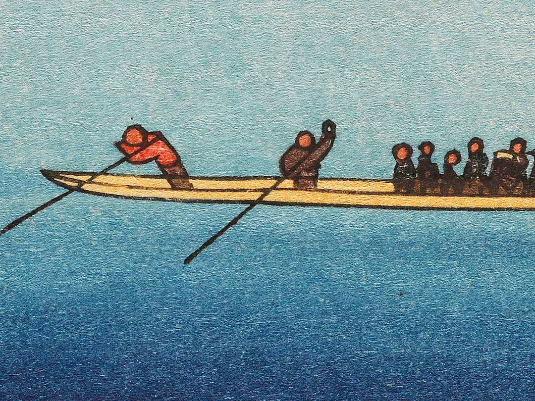 Sunshu fujigawa watashibune no zu from the series Honcho meisho by Utagawa Hiroshige, (Large print size) / BJ323-351