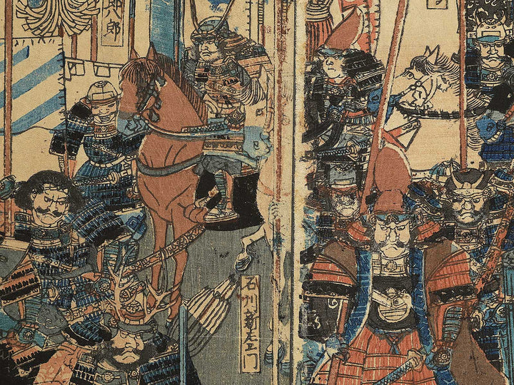 Koji sannen Fujigawa shutsujin no zu by Utagawa Yoshitora / BJ349-384
