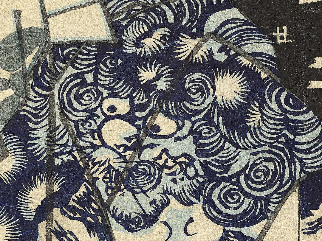 Gonin otoko soroi yukata by Utagawa Kunisada(Toyokuni III) / BJ353-773