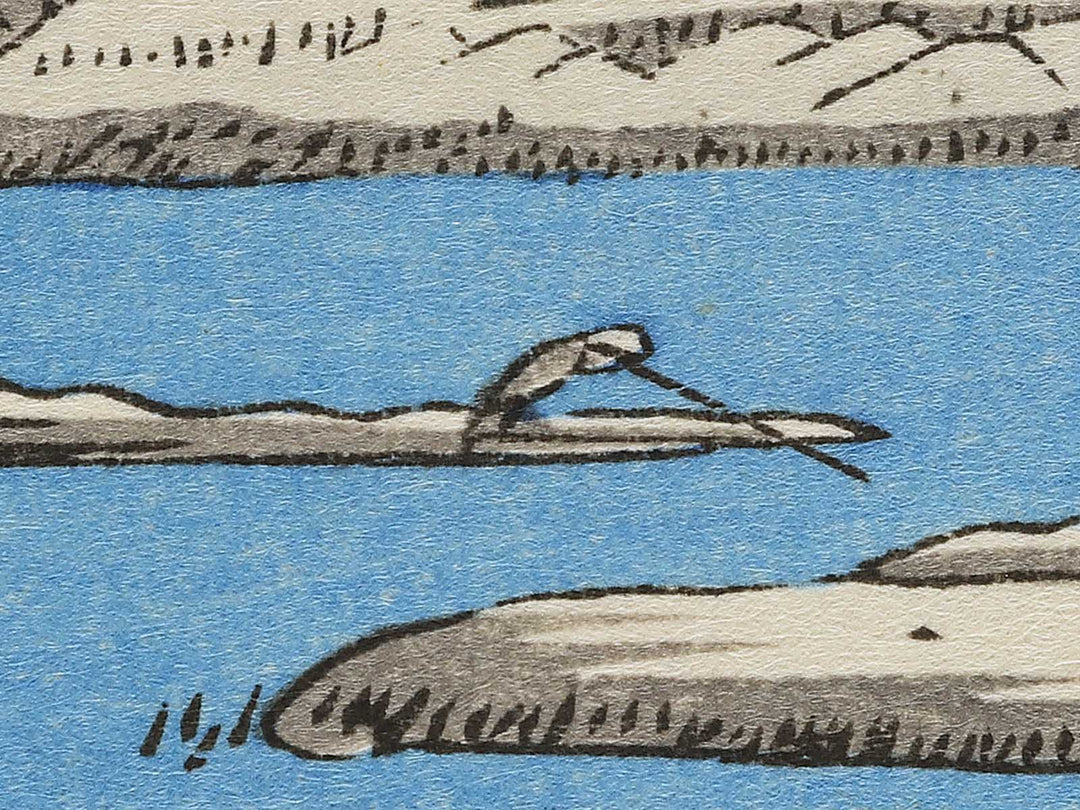 Uchikawa bosetsu from the series Kanazawa hakkei by Utagawa Hiroshige, (Medium print size) / BJ341-796