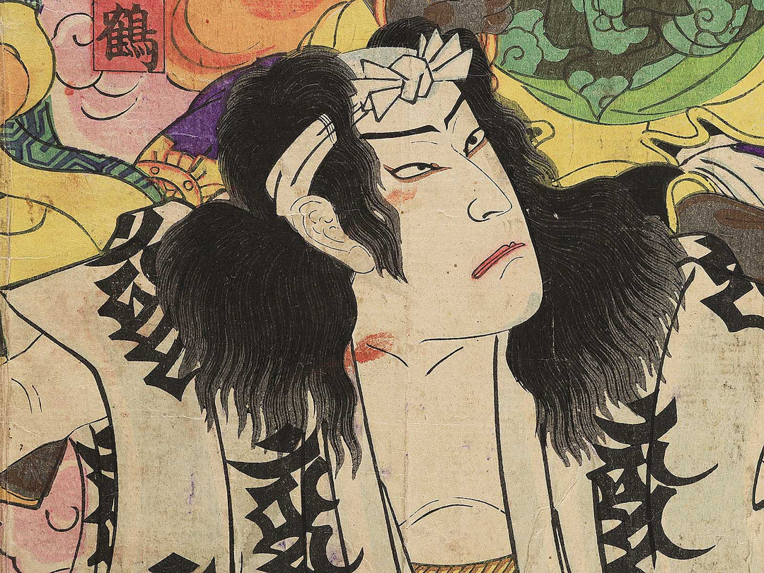 Ichimuraza nigatsu kyogen Eho Narita koyomi no Mankichi by Utagawa Hosai / BJ349-083