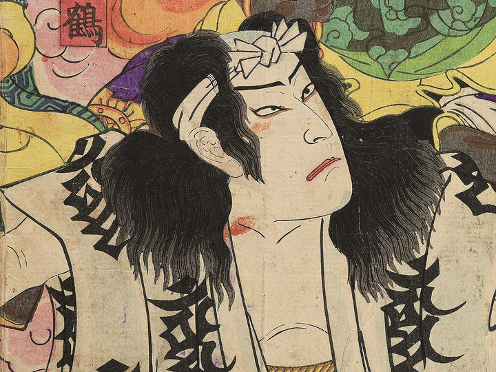 Ichimuraza nigatsu kyogen Eho Narita koyomi no Mankichi by Utagawa Hosai / BJ349-083