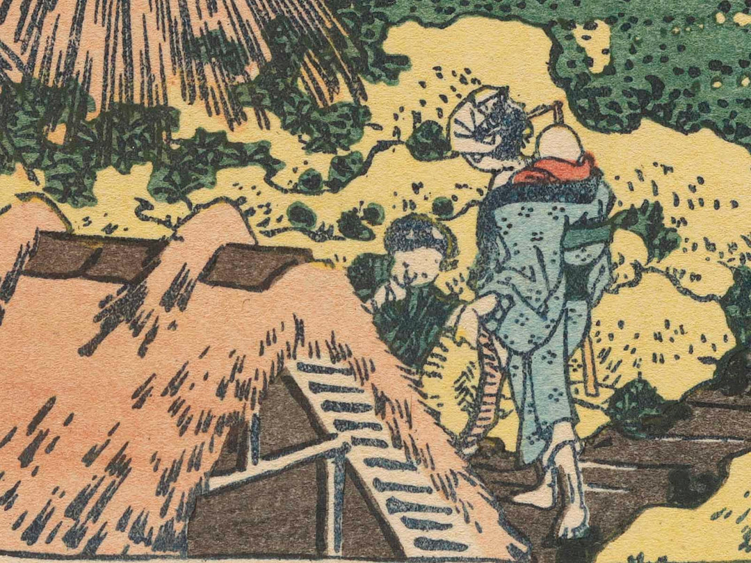 Shimomeguro from the series Thirty-six Views of Mount Fuji by Katsushika Hokusai, (Medium print size) / BJ280-287