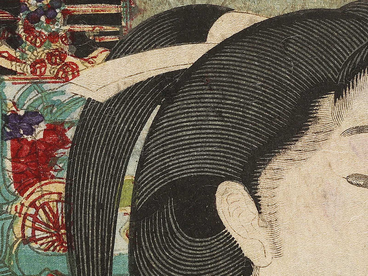 Yoshinobu ko goren chu from the series Aoigusa matsu no urazono by Toyohara Kunichika / BJ333-403