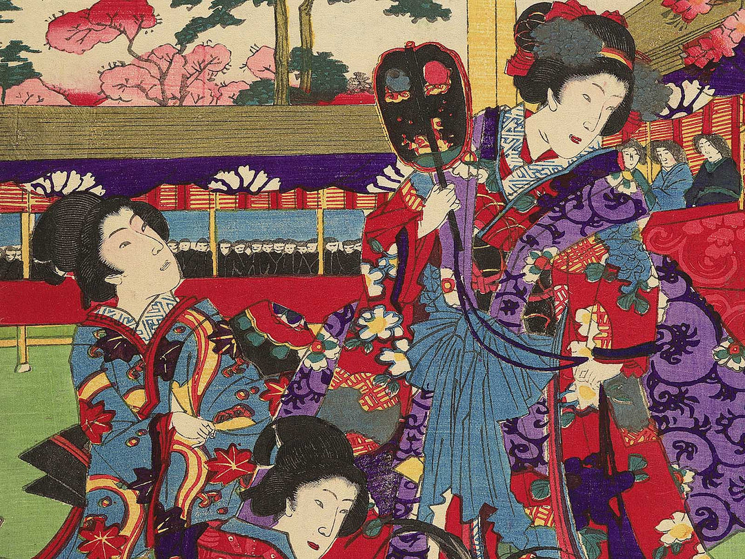 Miyako no haru tori awase no zu by Yoshu Chikanobu / BJ353-003