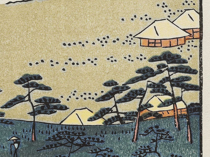 Takashi Beach from the series Famous Views of the Sixty-odd Provinces by Utagawa Hiroshige, (Large print size) / BJ334-418