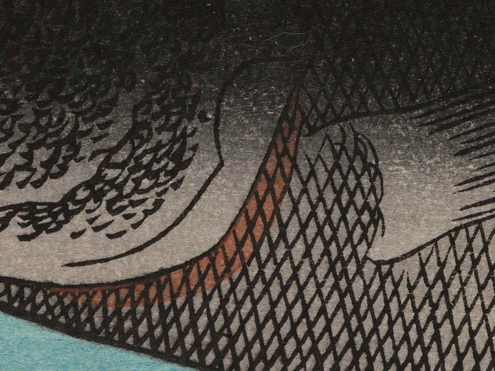 Halibut, Rockfish & Cherry Blossoms from the series the series FISH by Utagawa Hiroshige, (Large print size) / BJ234-997