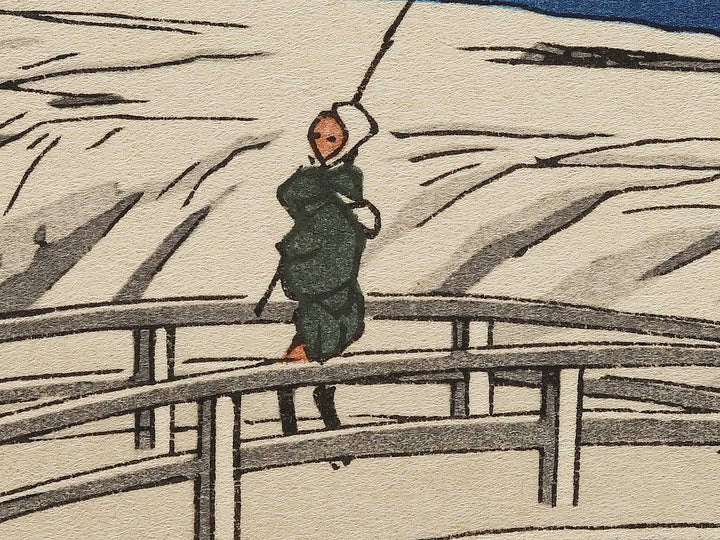 Daybreak After a Snowfall at Susaki from the series Toto yukimi hyakkei by Utagawa Hiroshige, (Large print size) / BJ328-314