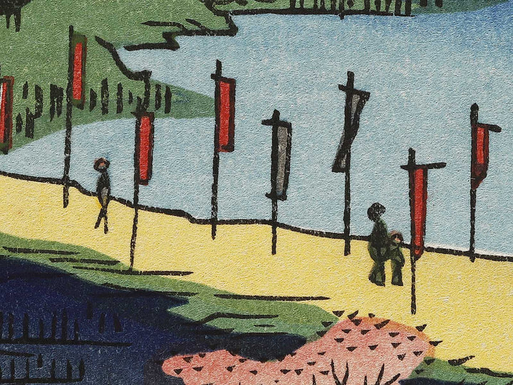 Azuma Shrine and the Entwined Camphor from the series One Hundred Famous Views of Edo by Utagawa Hiroshige, (Large print size) / BJ337-092