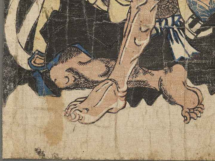 Soga Goro Asahina Saburo kusazuri biki no zu by Utagawa Kunifuku / BJ331-555