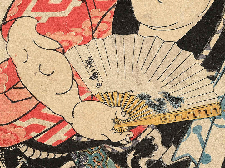 Inazuma Raigoro from the series Eiyu mitate sangokushi by Kochoro Kunisada (Toyokuni III) / BJ345-926