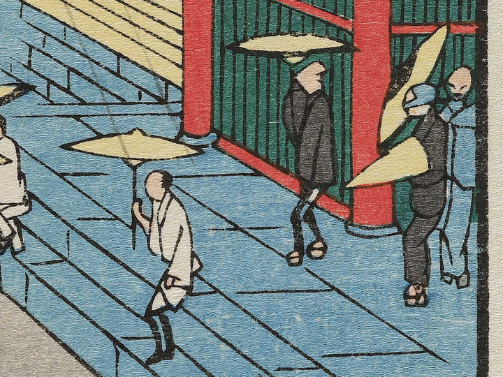 Asakusa kinryusan from the series Edo meisho by Utagawa Hiroshige, (Large print size) / BJ342-587