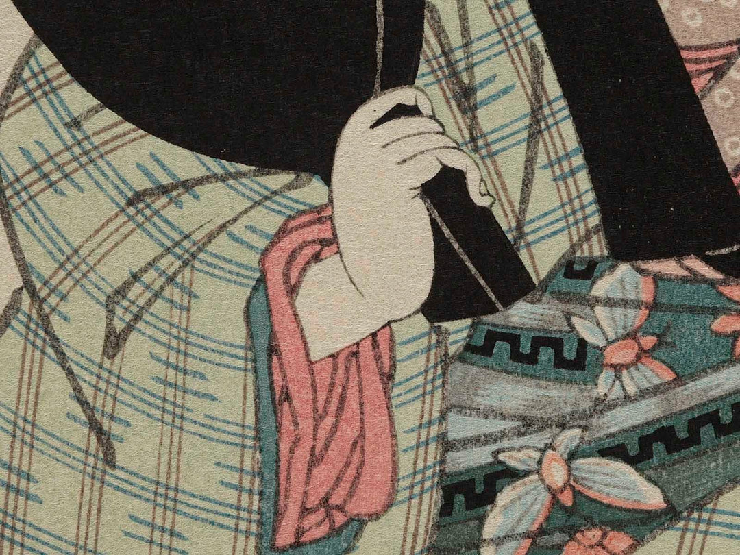 Kamiwo kinisuru kanshakuha onna no kuse from the series Forty-eight Habits by Keisai Eisen, (Large print size) / BJ239-218