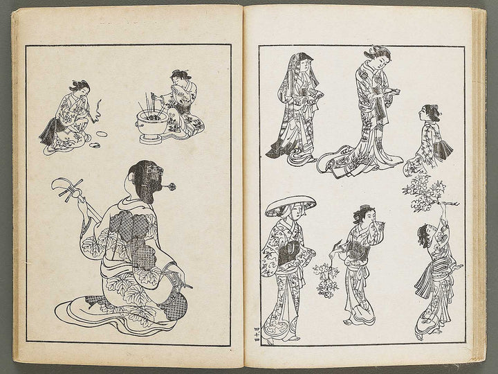 Nihon joso (Chu), Book 4 by Nishikawa Sukenobu / BJ325-633