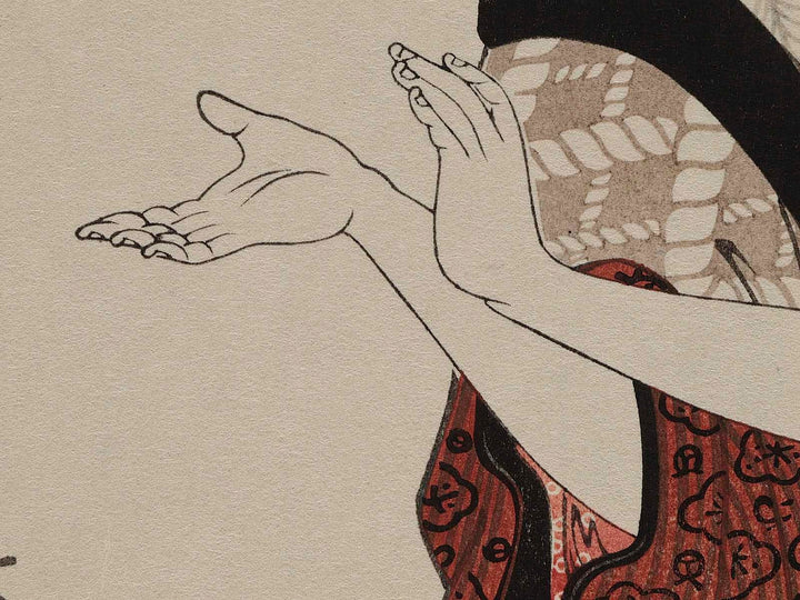 Roka no kureyuki from the series Eight Views of Figures Inside and Outside by Utagawa Hiroshige, (Large print size) / BJ240-149