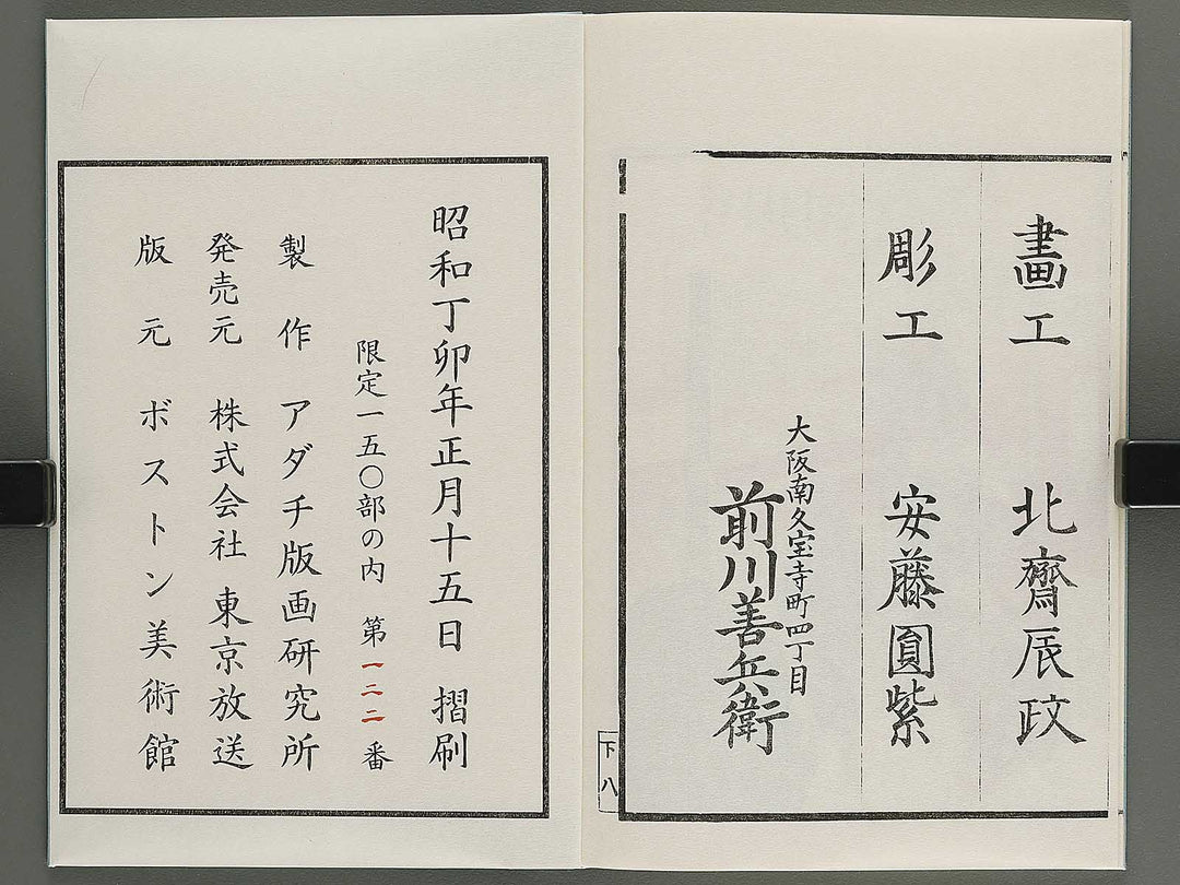 Ehon sumidagawa ryogan ichiran (Ge) by Katsushika Hokusai / BJ341-166