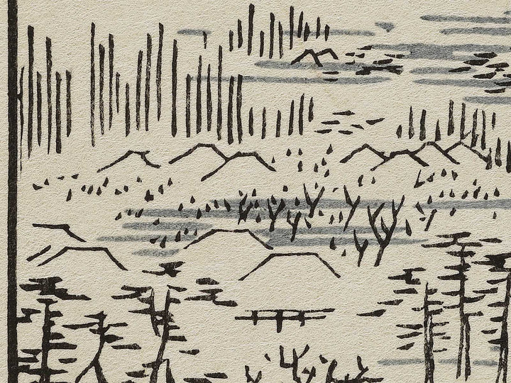 Susaki and the Jumantsubo Plain near Fukagawa from the series One Hundred Famous Views of Edo by Utagawa Hiroshige, (Large print size) / BJ337-085