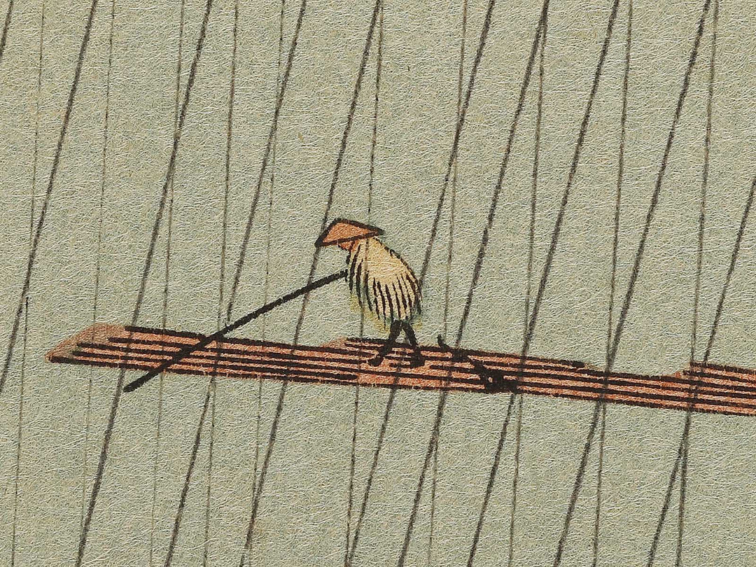 Sudden Shower Over Ohashi Bridge and Atake from the series One Hundred Famous Views of Edo by Utagawa Hiroshige, (Large print size) / BJ328-412