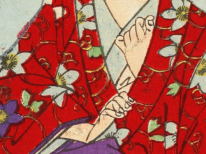 Nakamitsu no isshi Kojumaru migawari from the series Azumanishiki chuya kurabe by Yoshu Chikanobu / BJ338-093