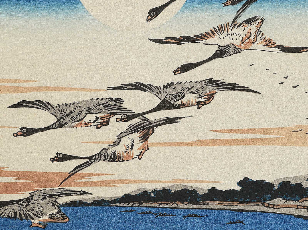 Full Moon at Takanawa from the series Famous Places in the Eastern Capital by Utagawa Hiroshige, (Medium print size) / BJ341-747