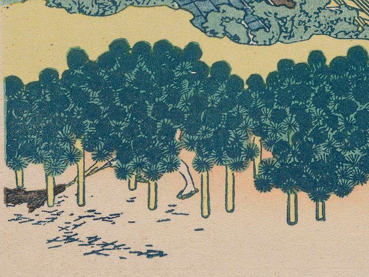 The Enza-no-natsu Pine Tree at Aoyama from the series Thirty-six Views of Mount Fuji by Katsushika Hokusai, (Medium print size) / BJ281-106
