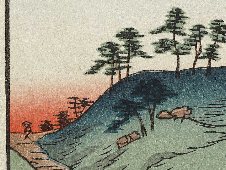 Kanegasaka from the series Famous Views of the Sixty-odd Provinces by Utagawa Hiroshige, (Large print size) / BJ334-194