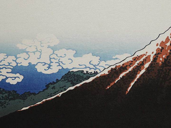 Rainstorm Beneath the Summit from the series Thirty-six Views of Mount Fuji by Katsushika Hokusai, (Large print size) / BJ321-993