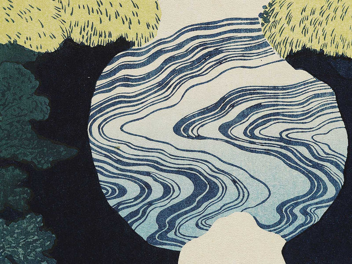 Kisoji no oku amidagataki from the series Shokoku taki meguri by Katsushika Hokusai, (Large print size) / BJ320-551