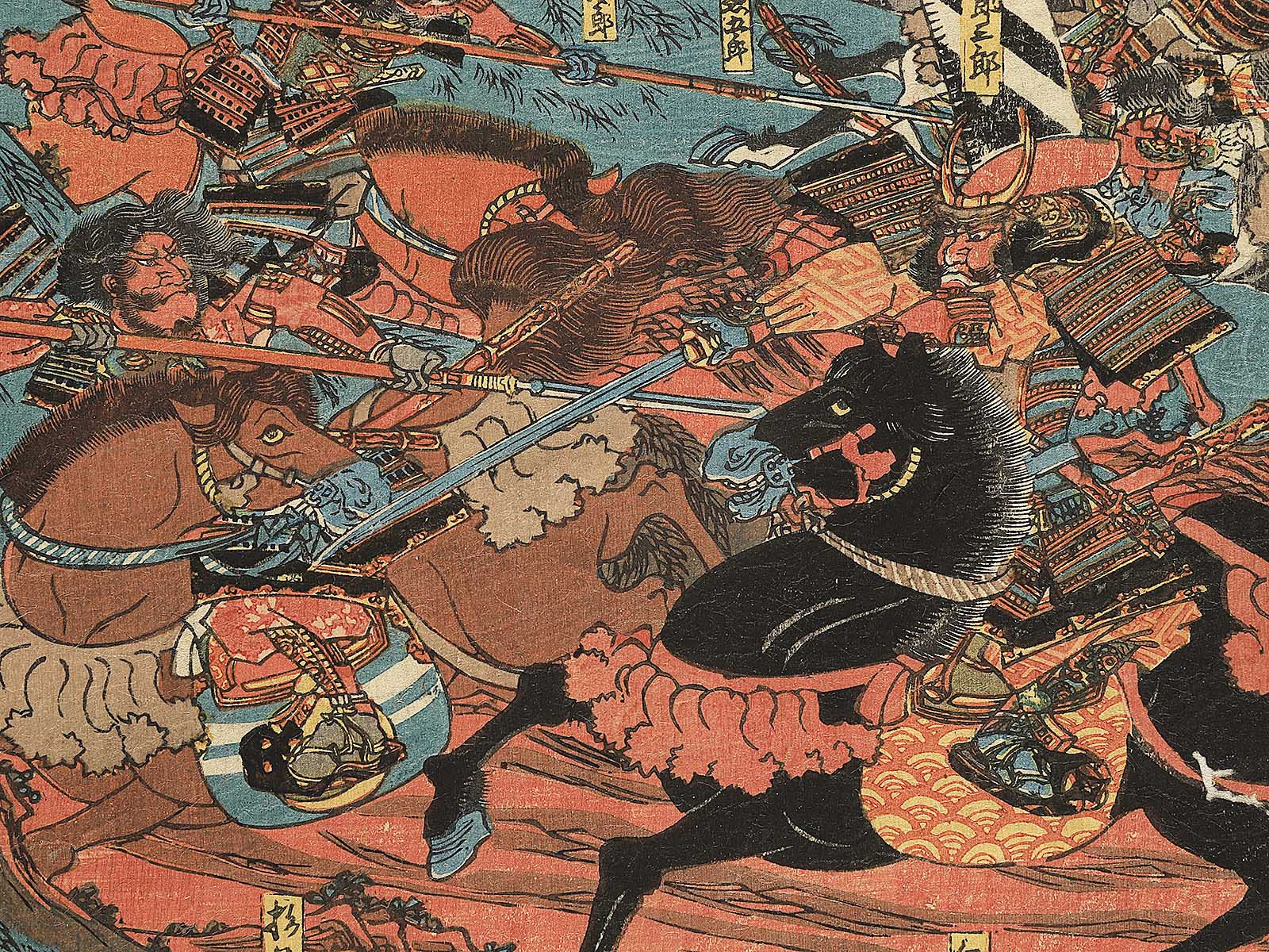 Oshu Okido rakujo no zu by Utagawa Yoshitora / BJ347-424 – NIHONKOSHO