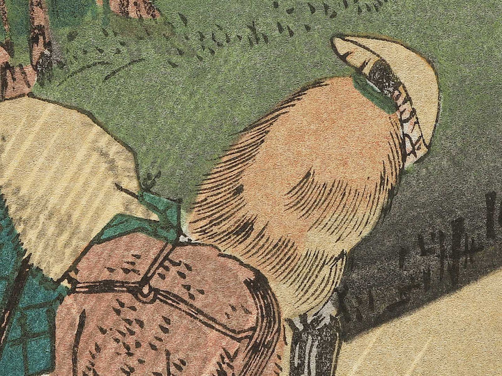 Kutsukake from the series The Sixty-nine Stations of the Kiso Kaido by Keisai Eisen, (Small print size) / BJ340-165