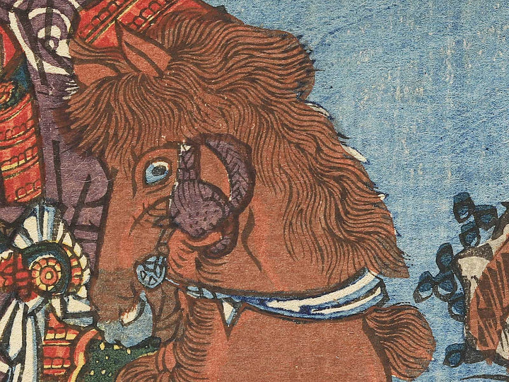 Kazama Hachiro and Oguri Kaneuji from the series Oguri Gaiden, No. 4 by Utagawa Kunisada(Toyokuni III) / BJ351-827