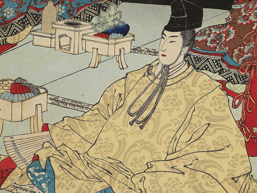 Yoshino kokyo tsukimi goen no zu by Yoshu Chikanobu / BJ347-018